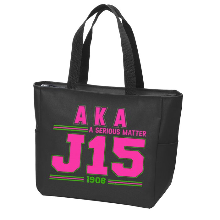 A Serious Matter J15 FounderS Day And Green Aka Zip Tote Bag