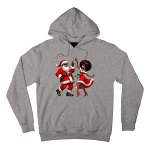 African Santa Mrs Claus Dancing African American Christmas Tall Hoodie