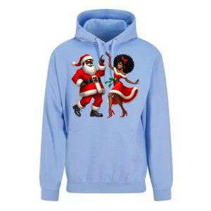 African Santa Mrs Claus Dancing African American Christmas Unisex Surf Hoodie