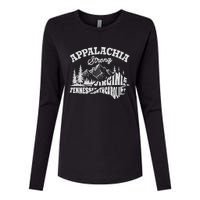 Appalachia Strong Mountain Outdoors Hiking Nc Design Womens Cotton Relaxed Long Sleeve T-Shirt