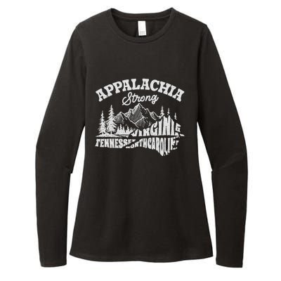 Appalachia Strong Mountain Outdoors Hiking Nc Design Womens CVC Long Sleeve Shirt