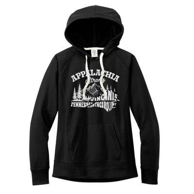 Appalachia Strong Mountain Outdoors Hiking Nc Design Women's Fleece Hoodie