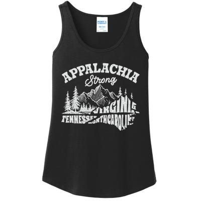 Appalachia Strong Mountain Outdoors Hiking Nc Design Ladies Essential Tank