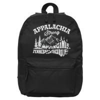 Appalachia Strong Mountain Outdoors Hiking Nc Design 16 in Basic Backpack