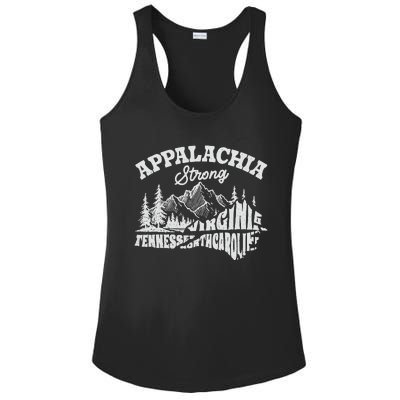 Appalachia Strong Mountain Outdoors Hiking Nc Design Ladies PosiCharge Competitor Racerback Tank