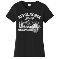 Appalachia Strong Mountain Outdoors Hiking Nc Design Women's T-Shirt