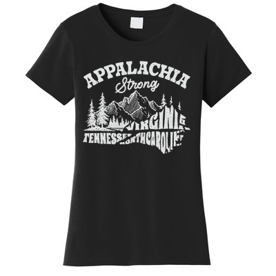 Appalachia Strong Mountain Outdoors Hiking Nc Design Women's T-Shirt