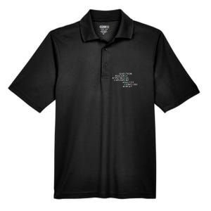 Acrostic Scientific Method Research Experiment Science Men's Origin Performance Pique Polo