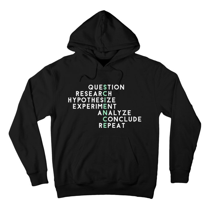 Acrostic Scientific Method Research Experiment Science Hoodie