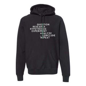 Acrostic Scientific Method Research Experiment Science Premium Hoodie