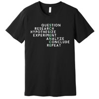 Acrostic Scientific Method Research Experiment Science Premium T-Shirt