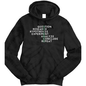 Acrostic Scientific Method Research Experiment Science Tie Dye Hoodie