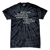 Acrostic Scientific Method Research Experiment Science Tie-Dye T-Shirt