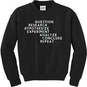 Acrostic Scientific Method Research Experiment Science Kids Sweatshirt