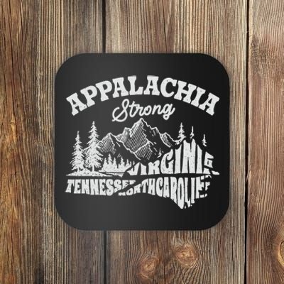 Appalachia Strong Mountain Outdoors Hiking Nc Design Coaster