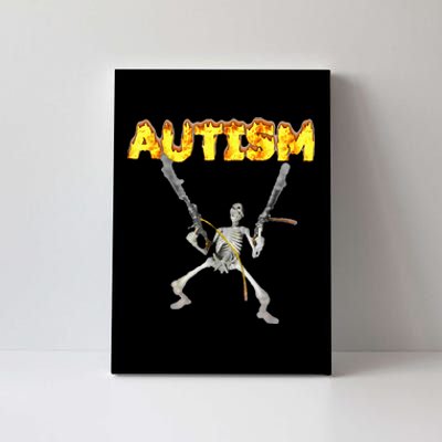 Autism Skeleton Meme Canvas