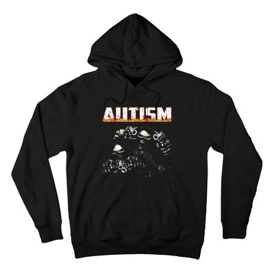 Autism Skeleton Meme Halloween Costume Spooky Season Hoodie