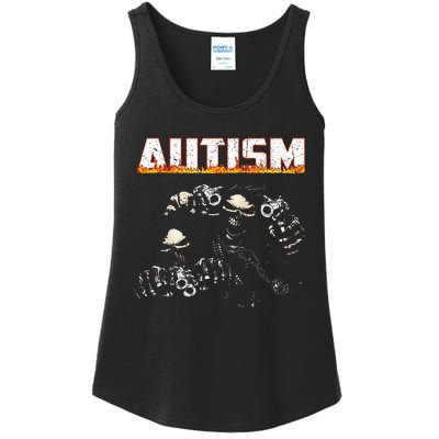 Autism Skeleton Meme Halloween Costume Spooky Season Ladies Essential Tank