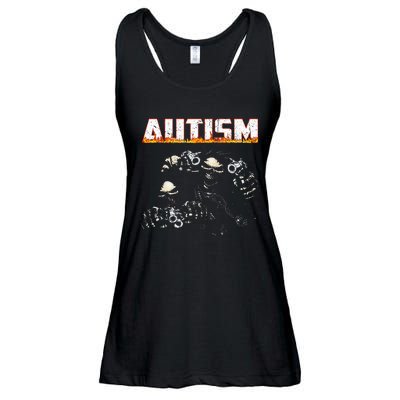 Autism Skeleton Meme Halloween Costume Spooky Season Ladies Essential Flowy Tank