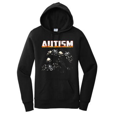 Autism Skeleton Meme Halloween Costume Spooky Season Women's Pullover Hoodie