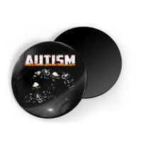 Autism Skeleton Meme Halloween Costume Spooky Season Magnet