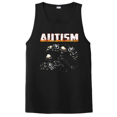 Autism Skeleton Meme Halloween Costume Spooky Season PosiCharge Competitor Tank