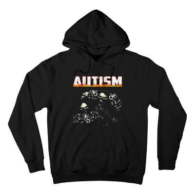 Autism Skeleton Meme Halloween Costume Spooky Season Tall Hoodie