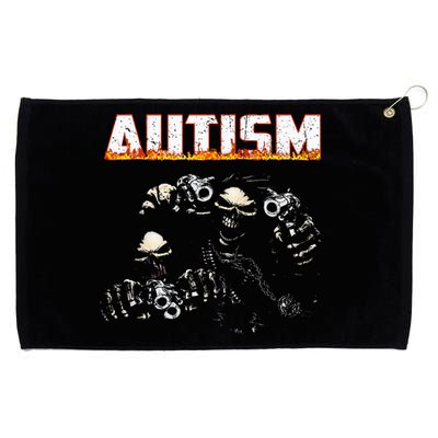 Autism Skeleton Meme Halloween Costume Spooky Season Grommeted Golf Towel