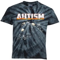 Autism Skeleton Meme Halloween Costume Spooky Season Kids Tie-Dye T-Shirt