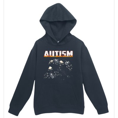 Autism Skeleton Meme Halloween Costume Spooky Season Urban Pullover Hoodie