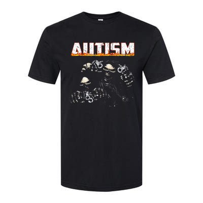 Autism Skeleton Meme Halloween Costume Spooky Season Softstyle CVC T-Shirt