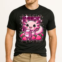 Axolotl Strawberry Milk Shake Anime Cute Kawaii Axolotl Cooling Performance Crew T-Shirt