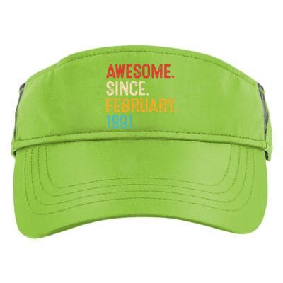 Awesome Since March 1991 32nd Birthday Retro 32 Years Old Adult Drive Performance Visor