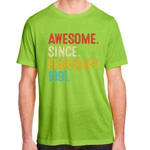 Awesome Since March 1991 32nd Birthday Retro 32 Years Old Adult ChromaSoft Performance T-Shirt