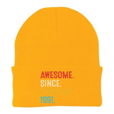 Awesome Since March 1991 32nd Birthday Retro 32 Years Old Knit Cap Winter Beanie