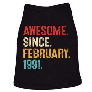 Awesome Since March 1991 32nd Birthday Retro 32 Years Old Doggie Tank