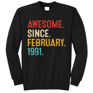 Awesome Since March 1991 32nd Birthday Retro 32 Years Old Sweatshirt