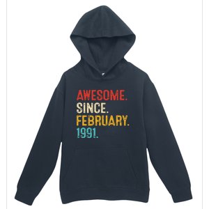 Awesome Since March 1991 32nd Birthday Retro 32 Years Old Urban Pullover Hoodie