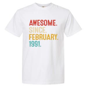 Awesome Since March 1991 32nd Birthday Retro 32 Years Old Garment-Dyed Heavyweight T-Shirt