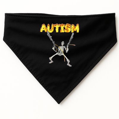 Autism Skeleton Meme USA-Made Doggie Bandana