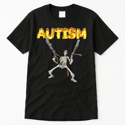 Autism Skeleton Meme Tall T-Shirt