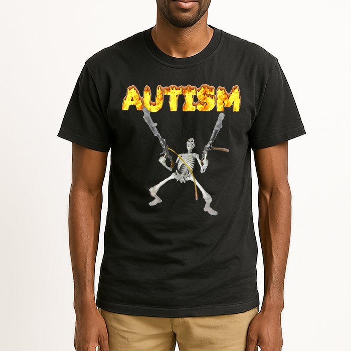Autism Skeleton Meme Tall T-Shirt