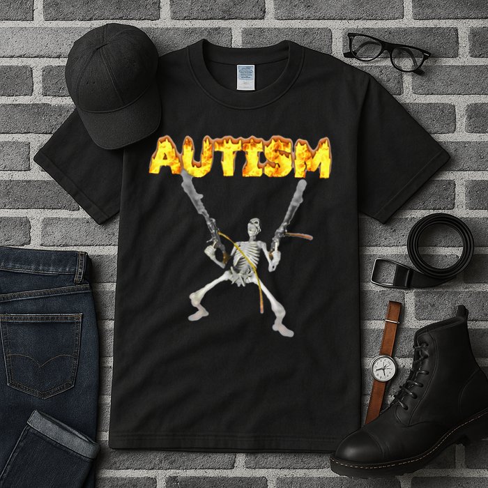 Autism Skeleton Meme Tall T-Shirt