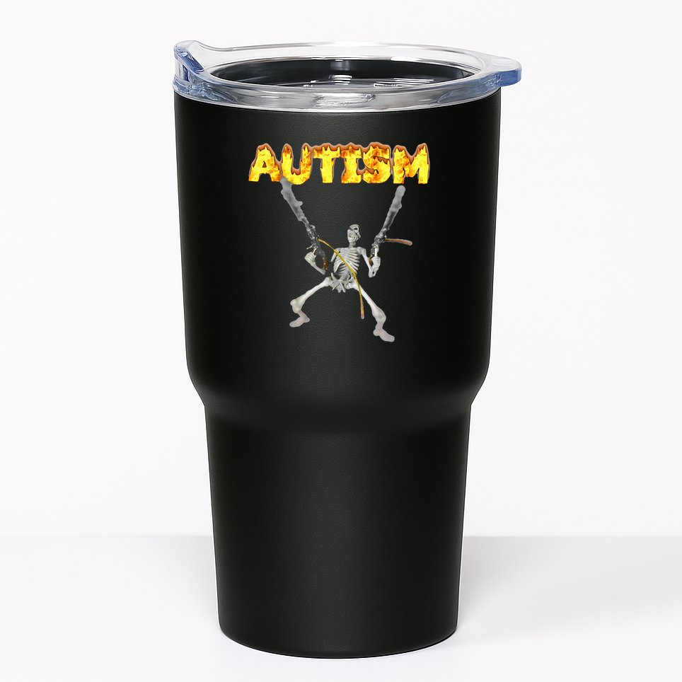 Autism Skeleton Meme Tumbler