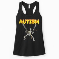 Autism Skeleton Meme Womens Tank Top