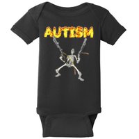 Autism Skeleton Meme Baby Bodysuit