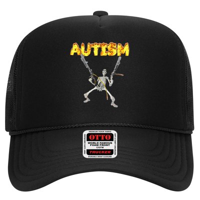 Autism Skeleton Meme Trucker Hat