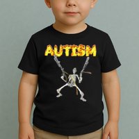 Autism Skeleton Meme Toddler T-Shirt