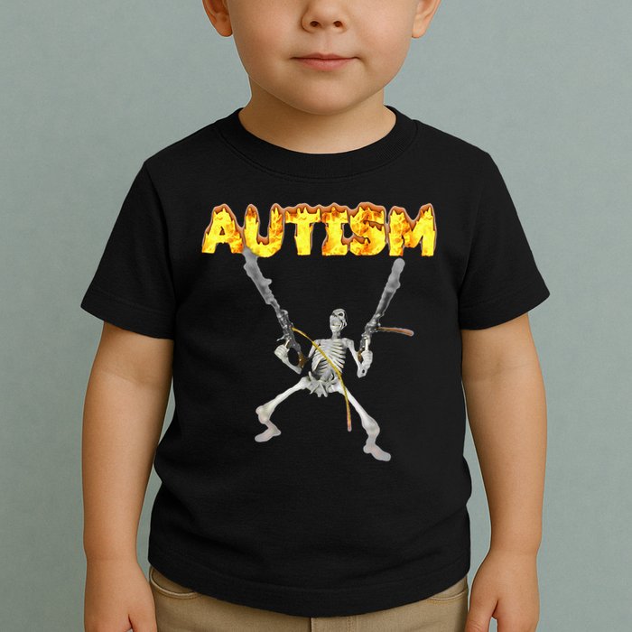 Autism Skeleton Meme Toddler T-Shirt