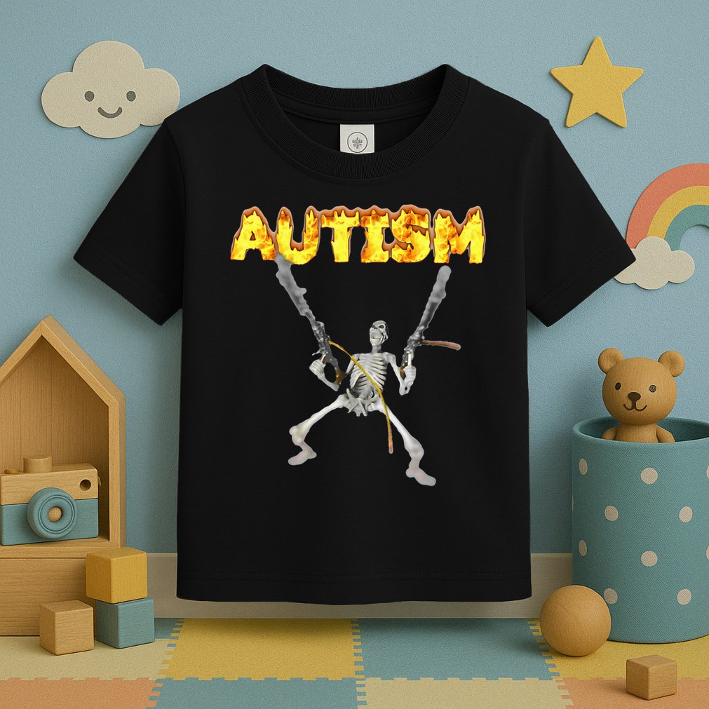 Autism Skeleton Meme Toddler T-Shirt